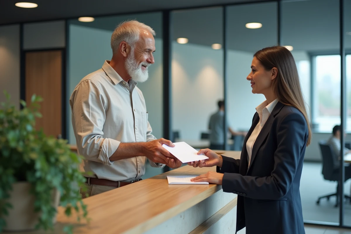 Remise officielle de la lettre de départ à la retraite au service des ressources humaines